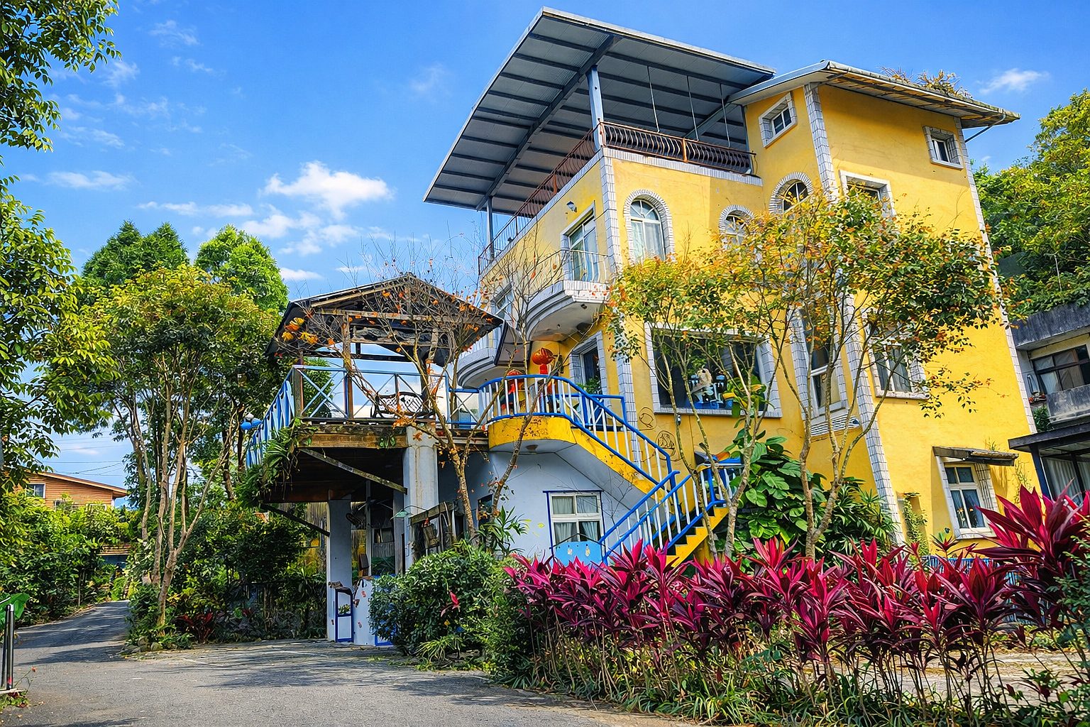 新竹築夢咖啡民宿歐式異國風情